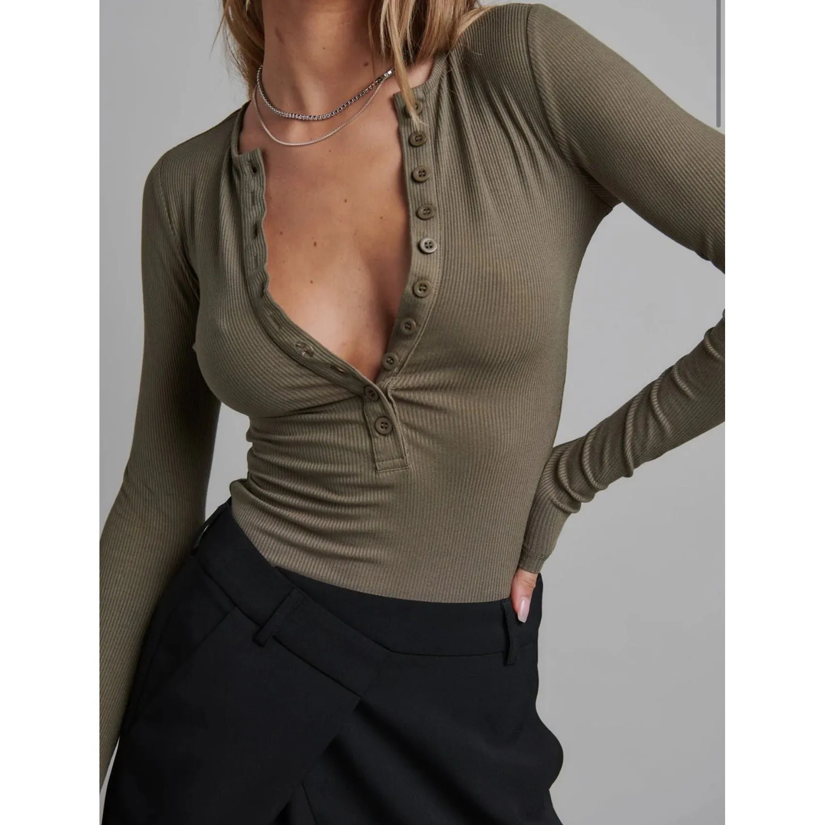 Lara Bodysuit Khaki