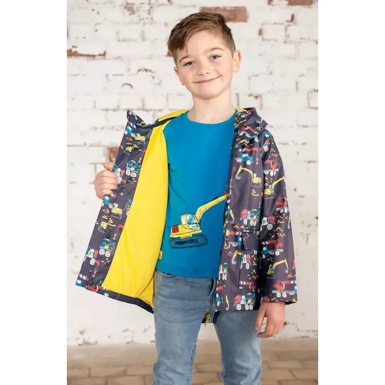 Lighthouse Boys Jacket Anchor Construction Print