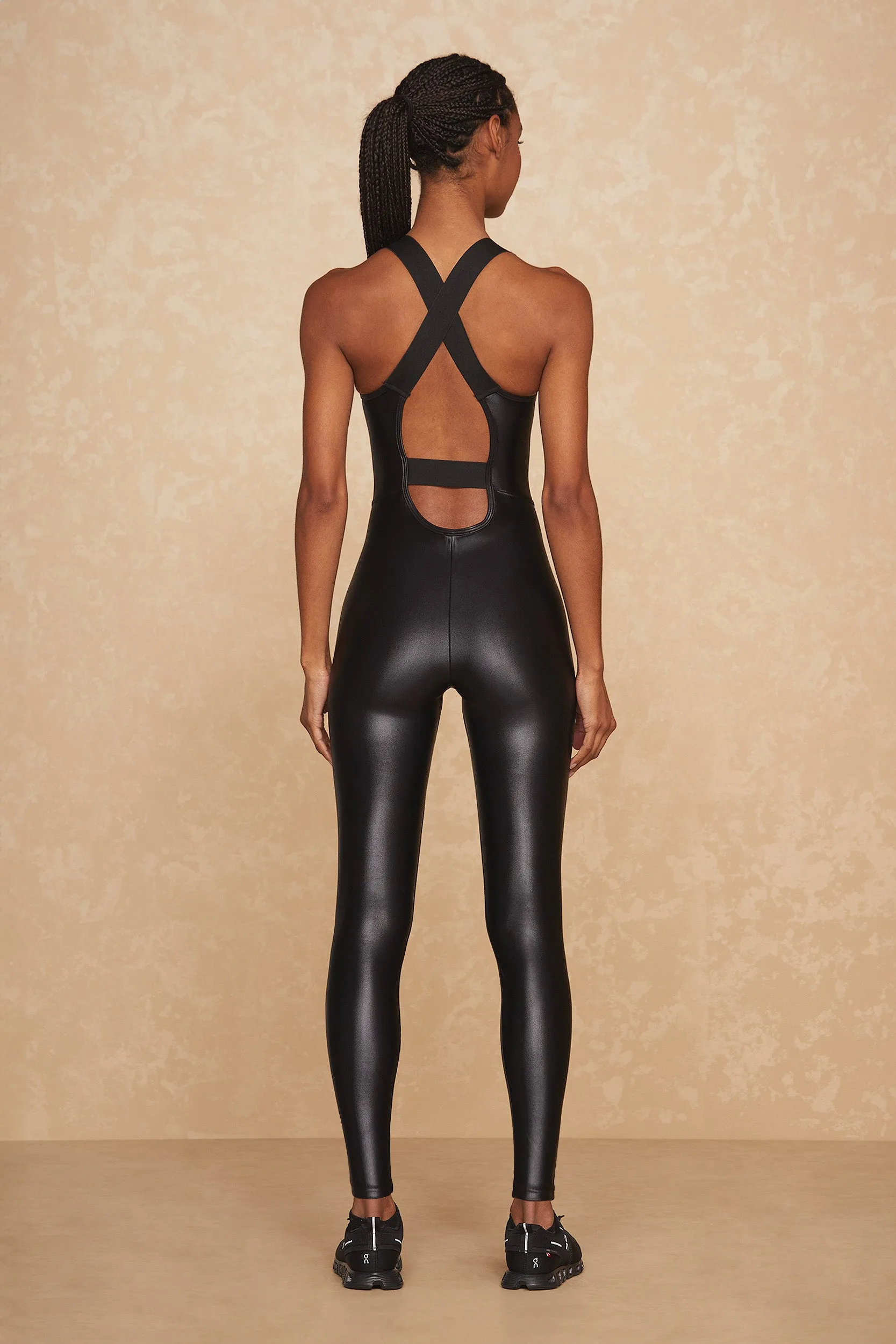 Liquid Vixen Jumpsuit - Black Gloss