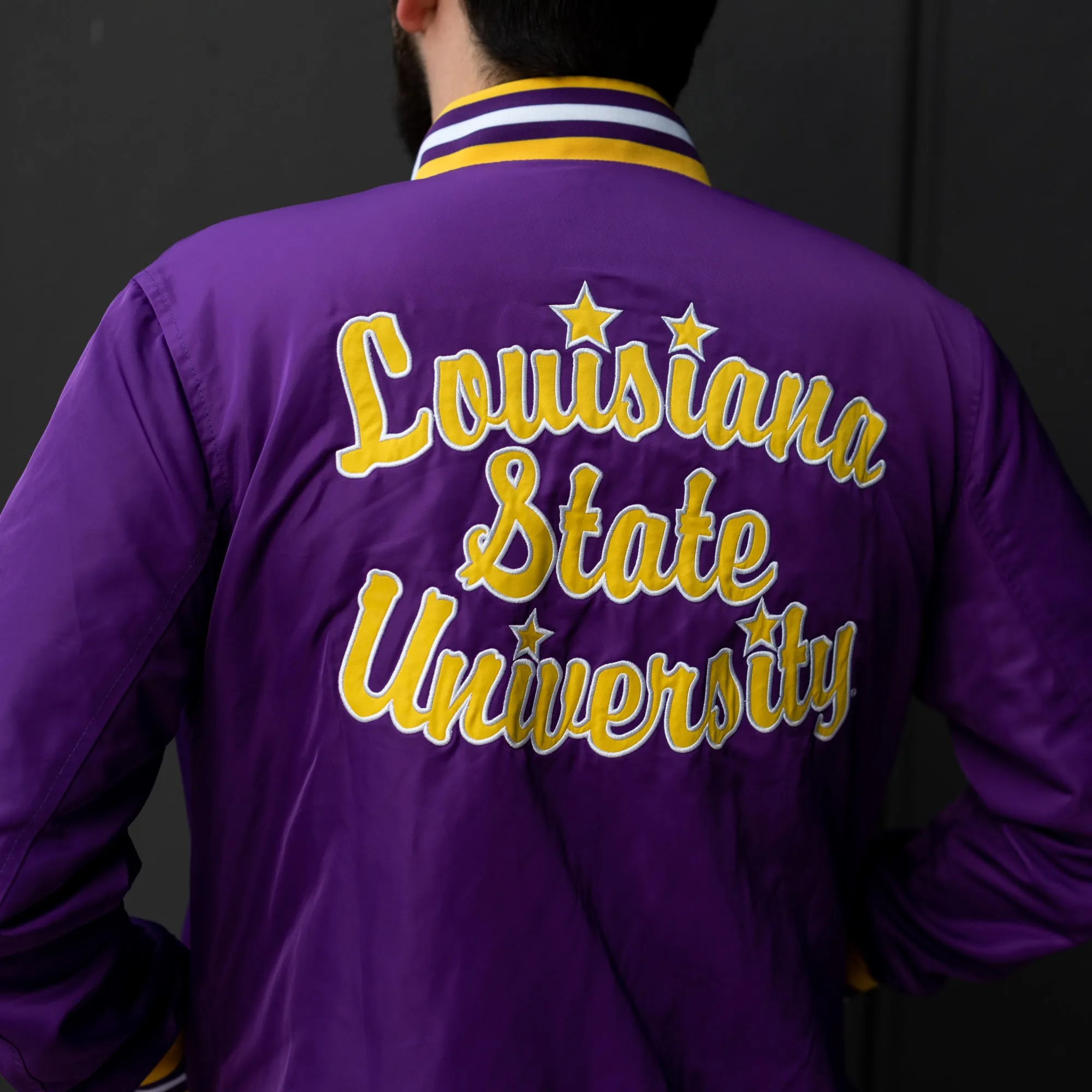 LSU Tigers Retro Bomber Jacket