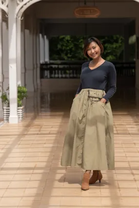 Macabi Slim Skirt - Stone