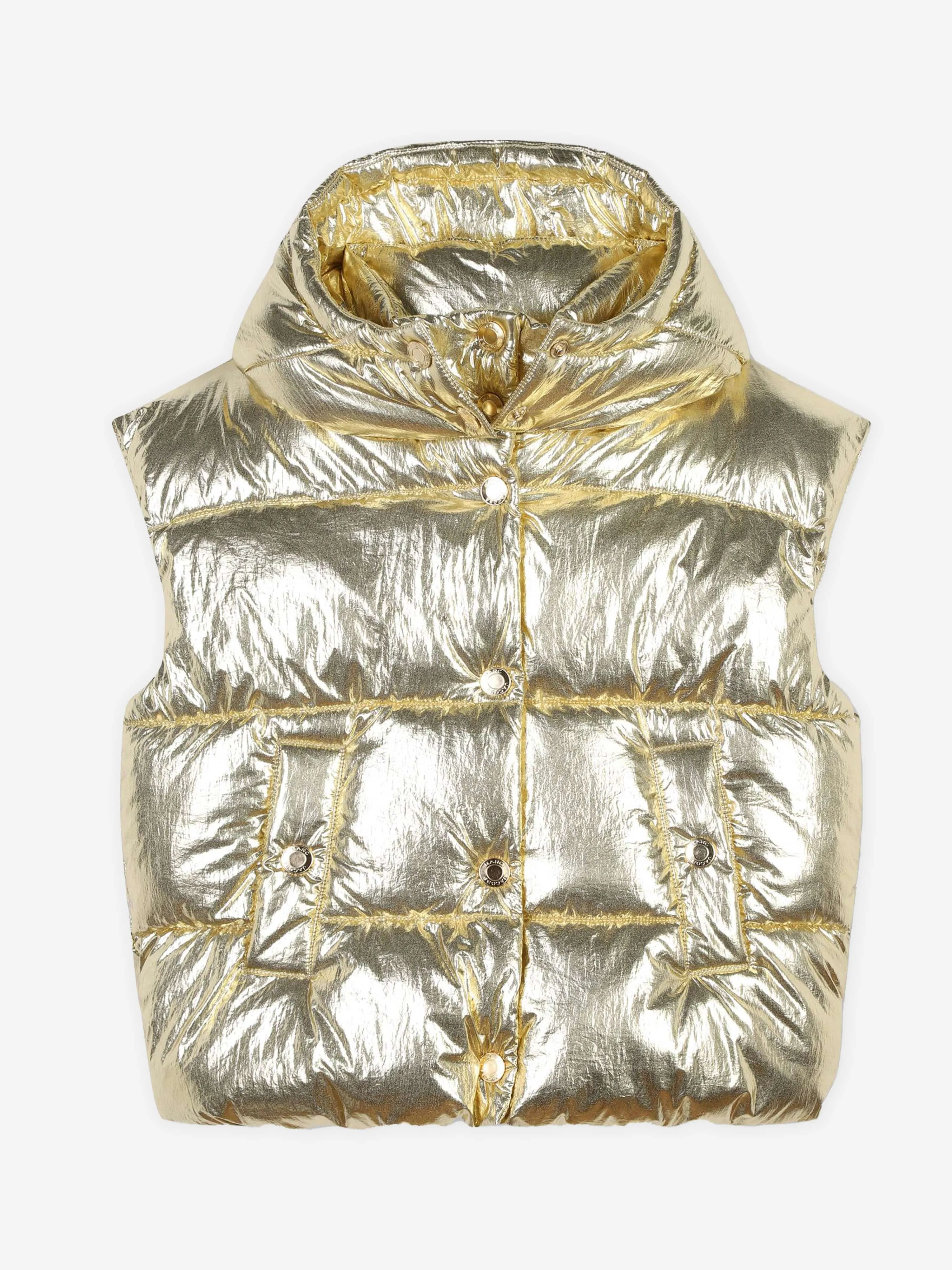 MARC JACOBS Girls Padded Gilet in Gold