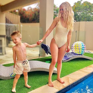 Matching Swimwear, Boys' Board Shorts, Lemon Drops