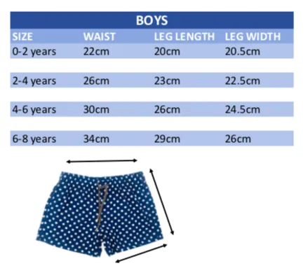 Matching Swimwear, Boys' Board Shorts, White on Navy Polka Dot