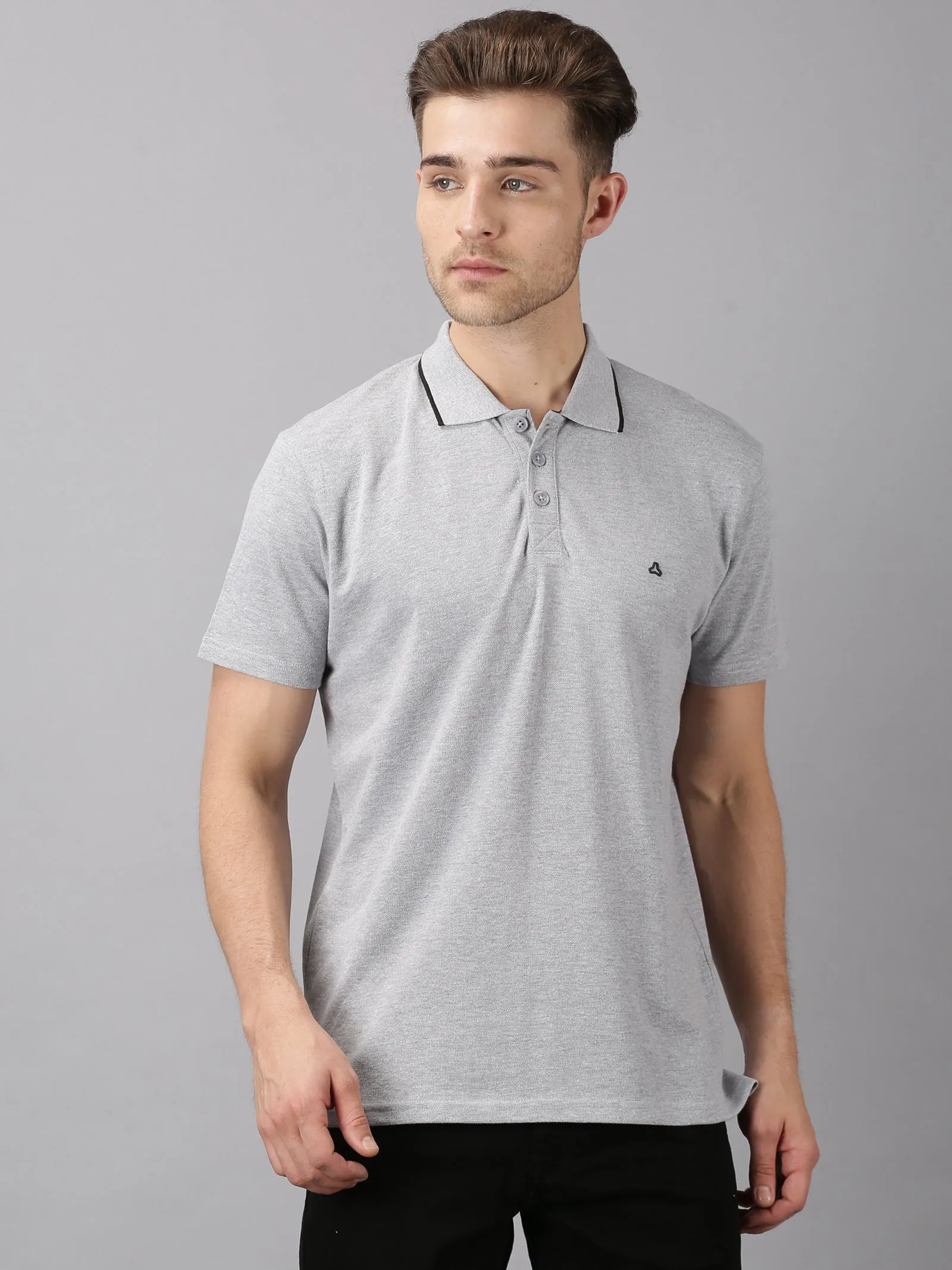 MEN'S GREY SLIM FIT T.SHIRT