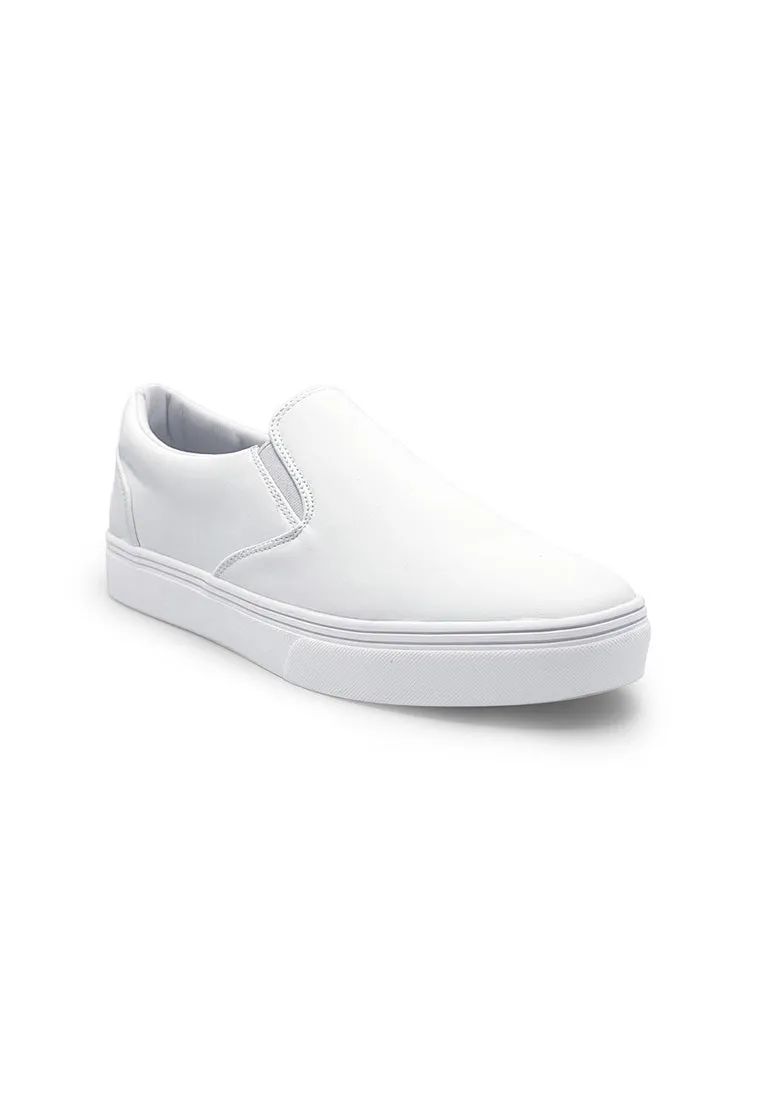 Men's White Slip Ons - Cookie Monster