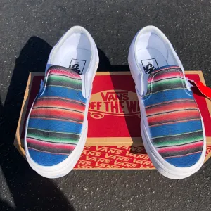 Mexican Blanket Pattern - Custom Slip Ons