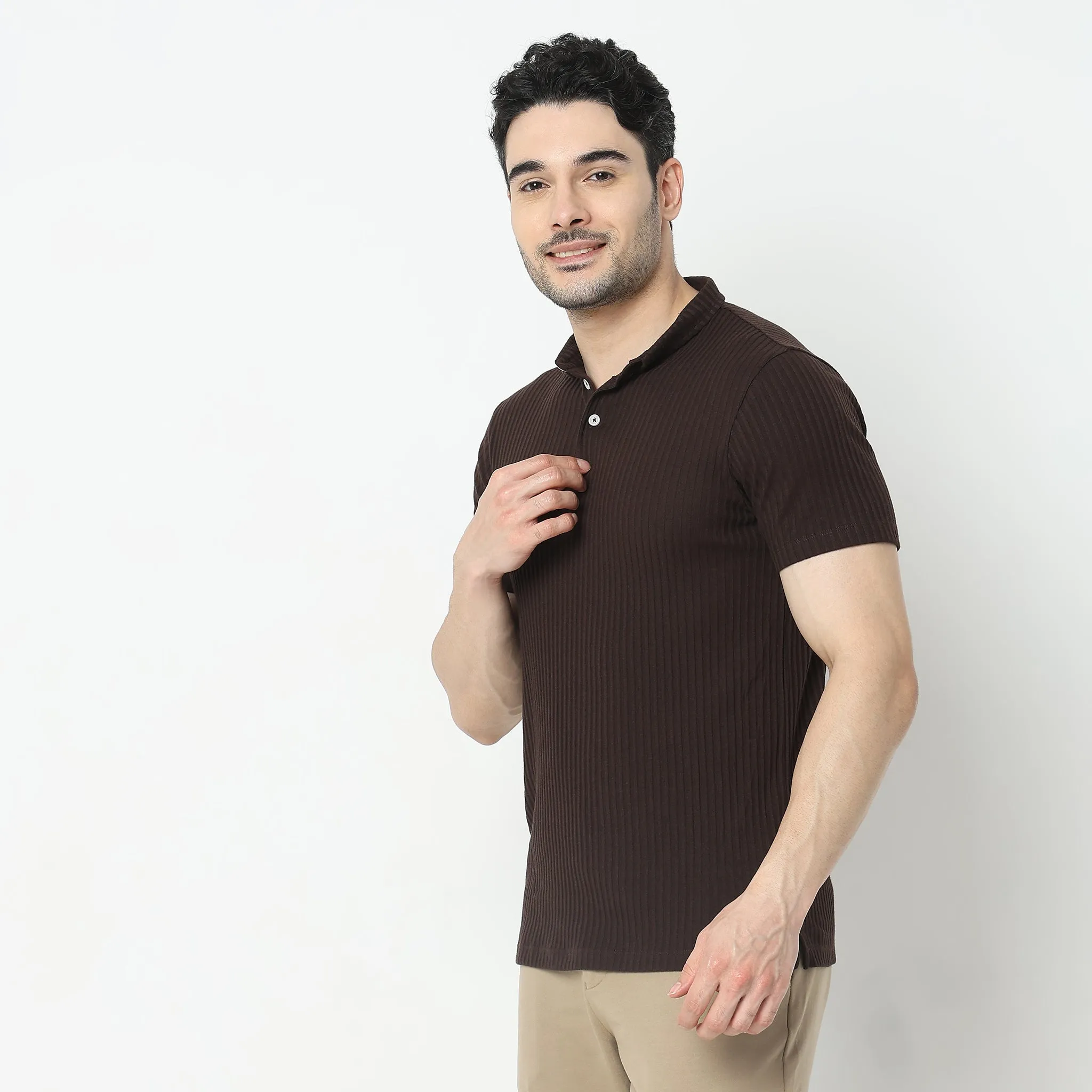 Modern Explorer Bengal Ribs - Regular Fit Polo T-Shirt