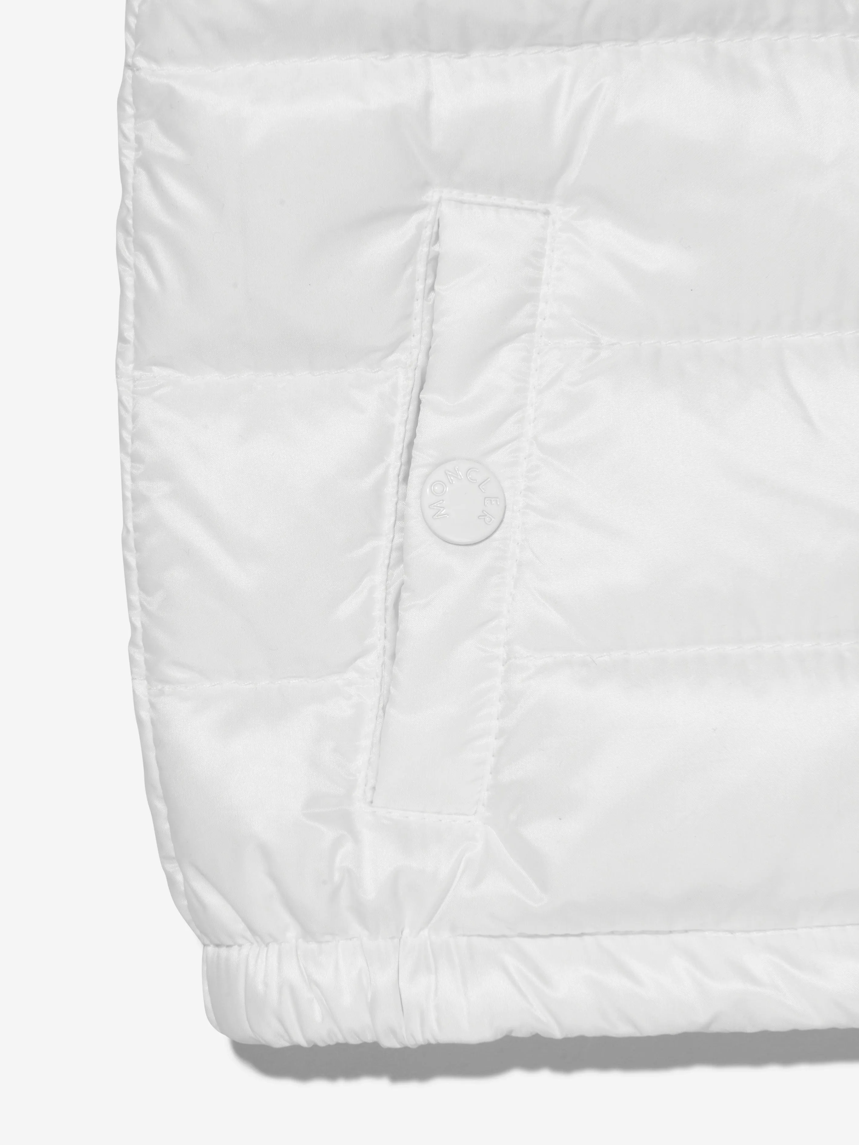 Moncler Enfant Baby Down Padded New Amaury Gilet in White