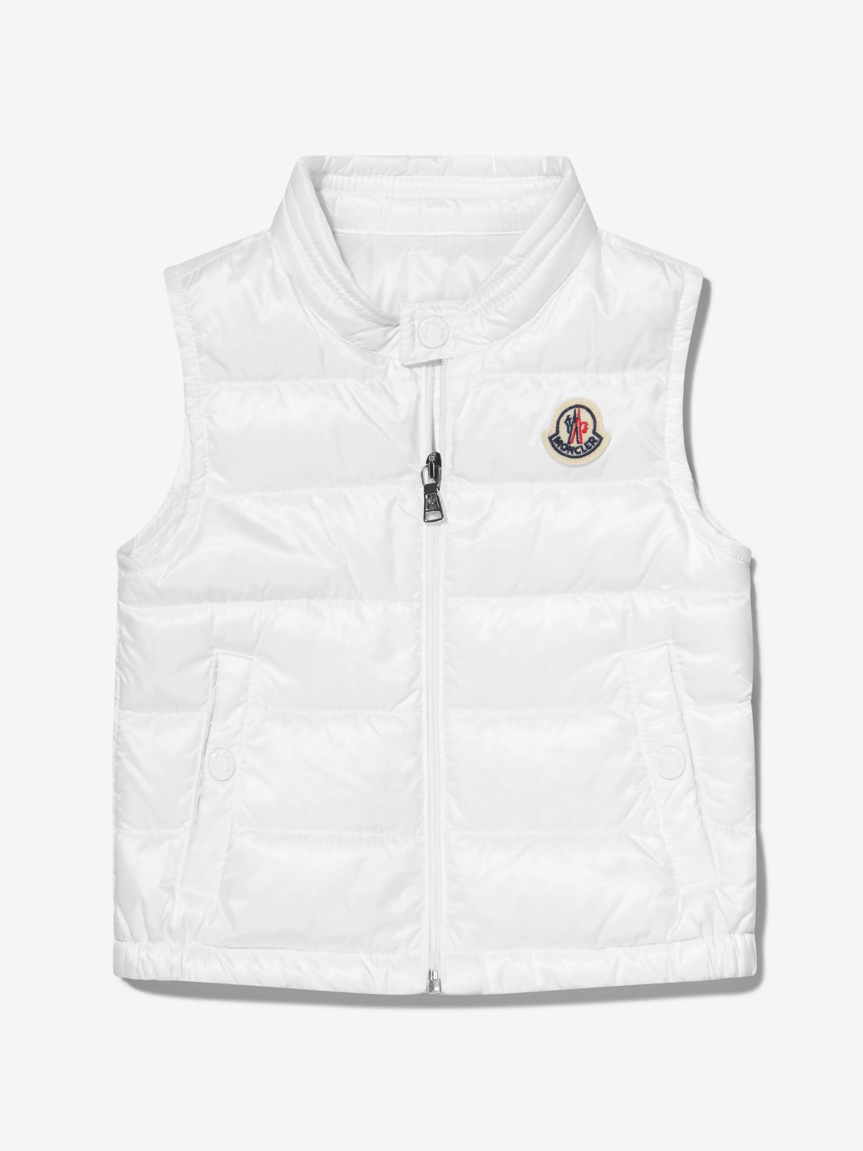 Moncler Enfant Baby Down Padded New Amaury Gilet in White