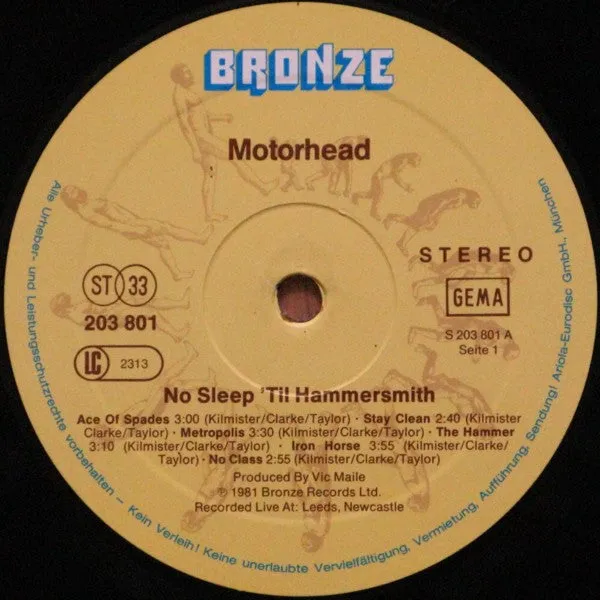 Motörhead - No Sleep 'til Hammersmith (LP, Album) (NM or M-)