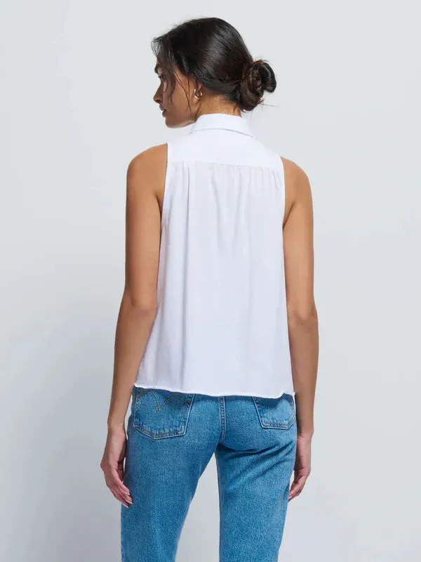 Nation LTD - Greta Pintuck Top in White