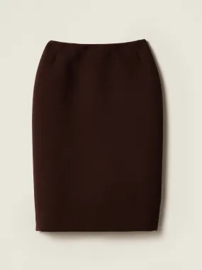 Natté pencil skirt