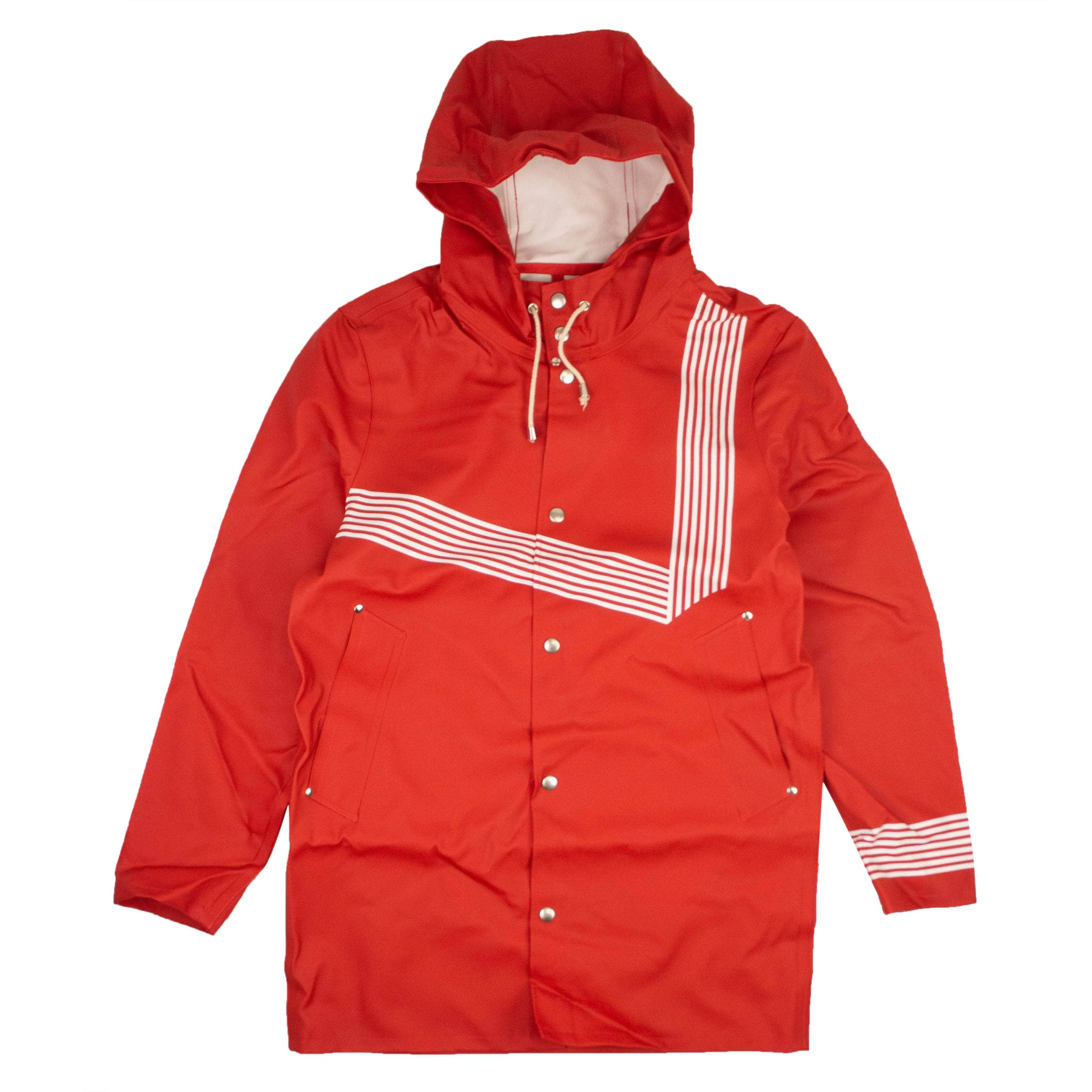 NWT STUTTERHEIM Red Band of Outsiders Raincoat Jacket Size L $395