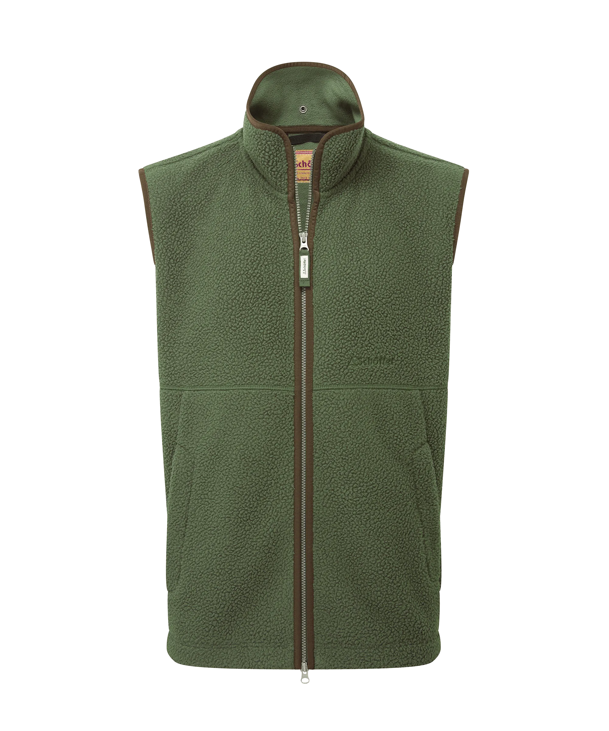 Oakham Retro Fleece Gilet - Woodland