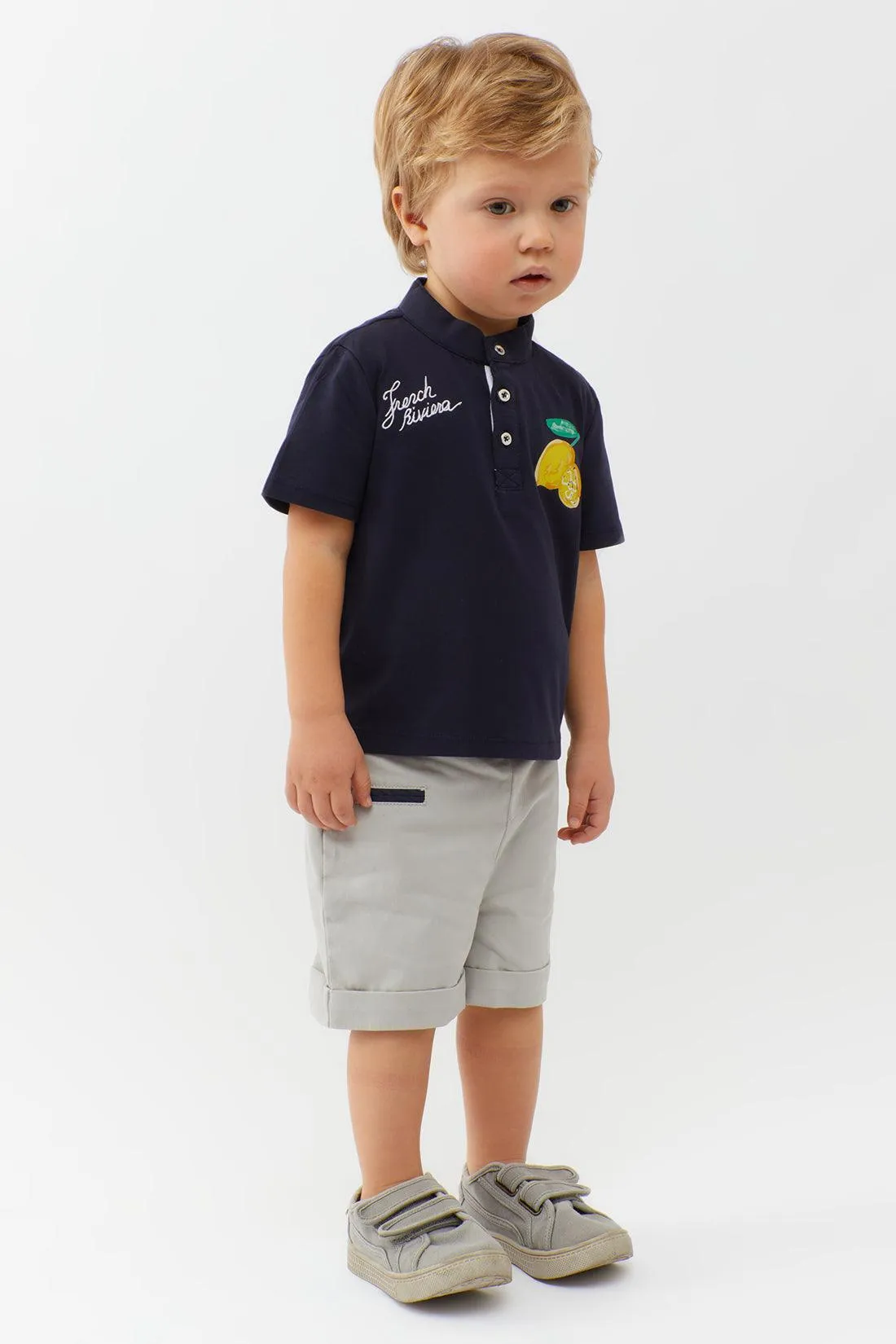 One Friday Navy Blue Lemon Tee