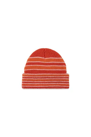 Orange Stripe Momo Beanie