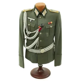 Original German WWII Cavalry Officer Waffenrock Tunic by Bender of Stuttgart