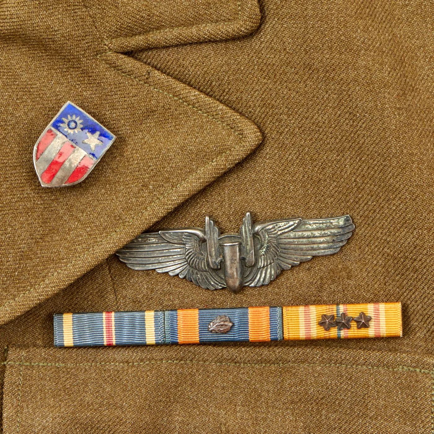 Original U.S. WWII US Army Air Forces Named Distinguished Flying Cross CBI Grouping - Technical Sergeant Huck