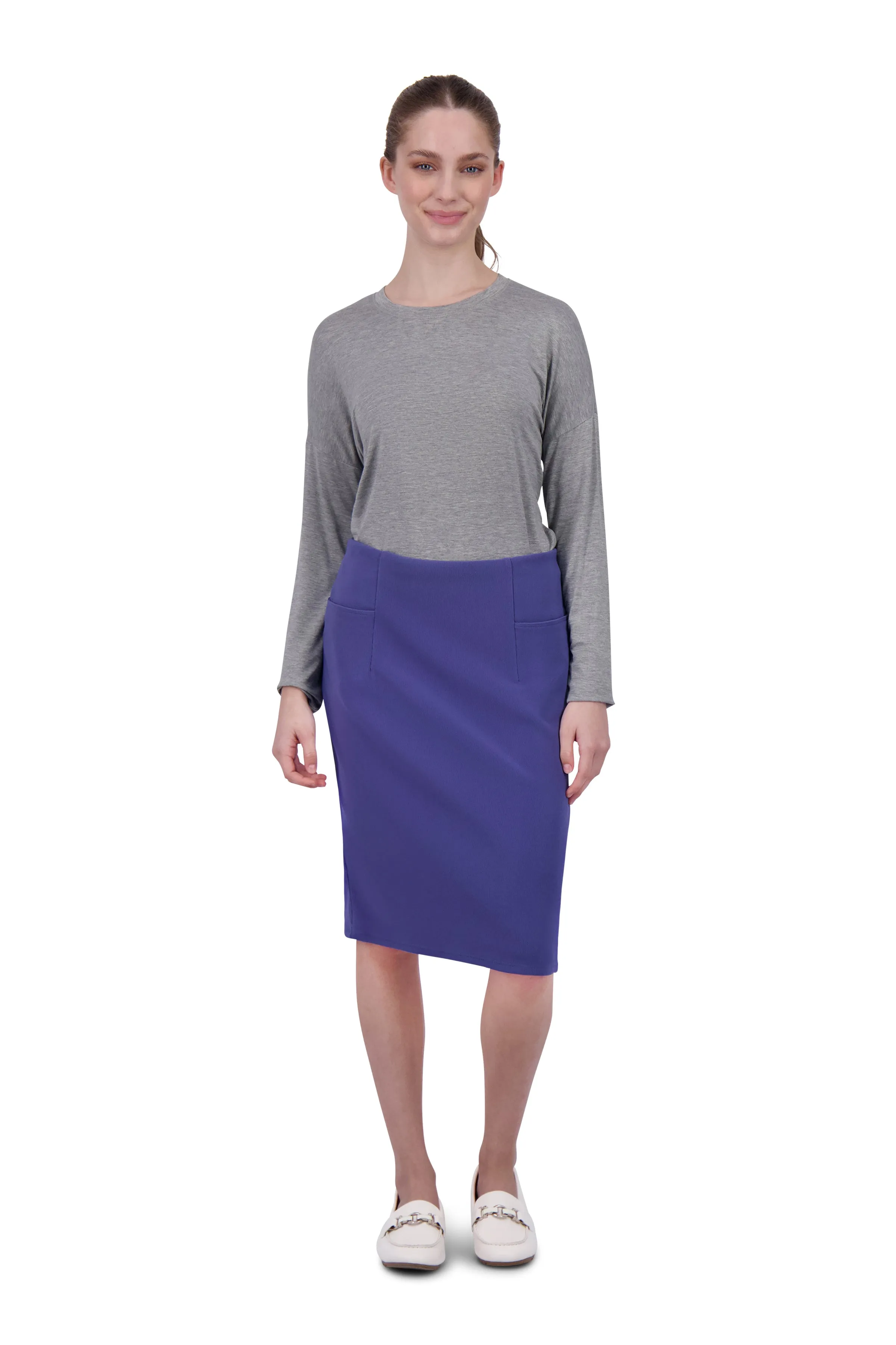 Perfect Fit Pencil Skirt 22" - Marlin (final-sale)