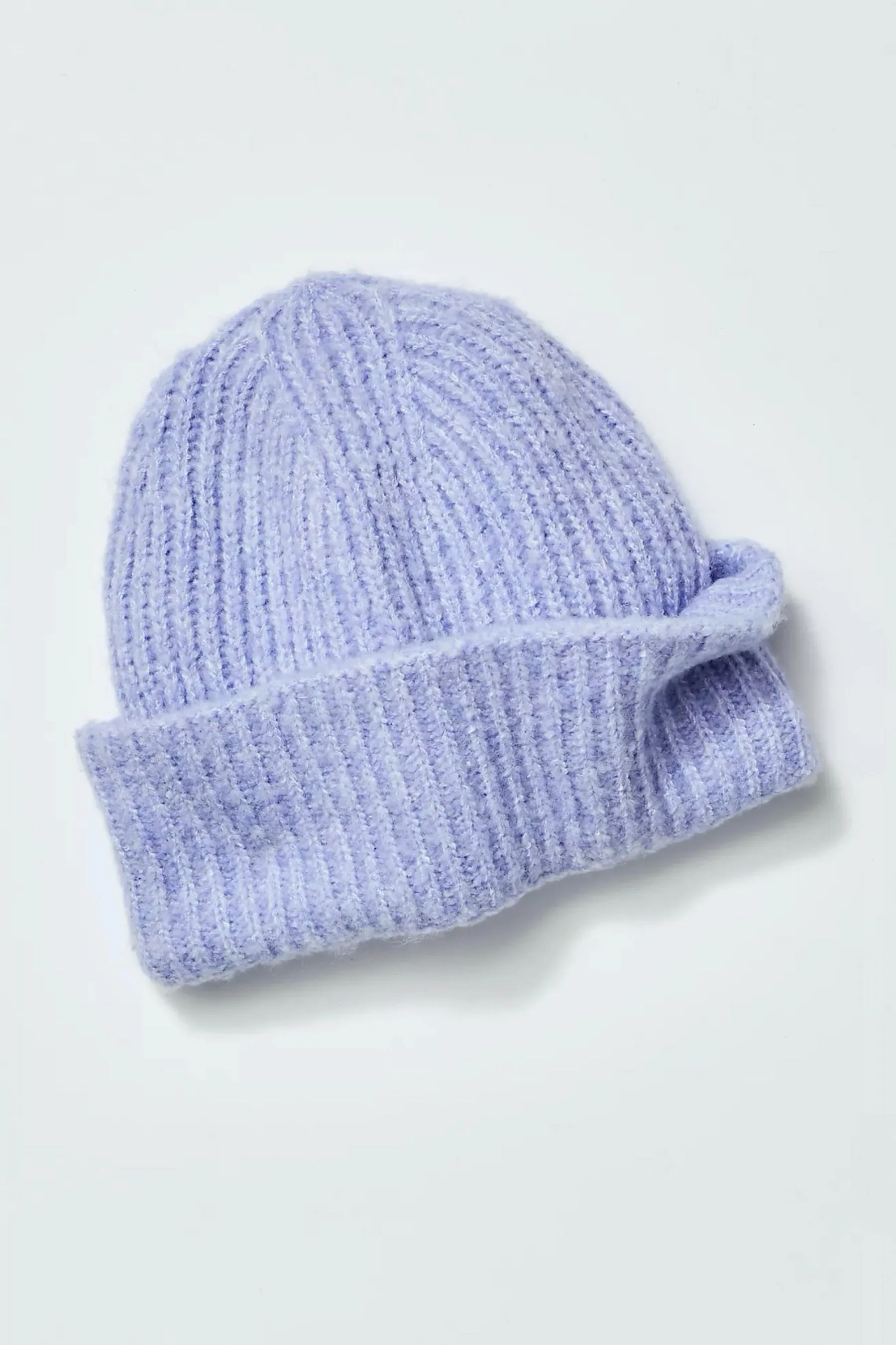 Periwinkle Marled Harbor Ribbed Beanie