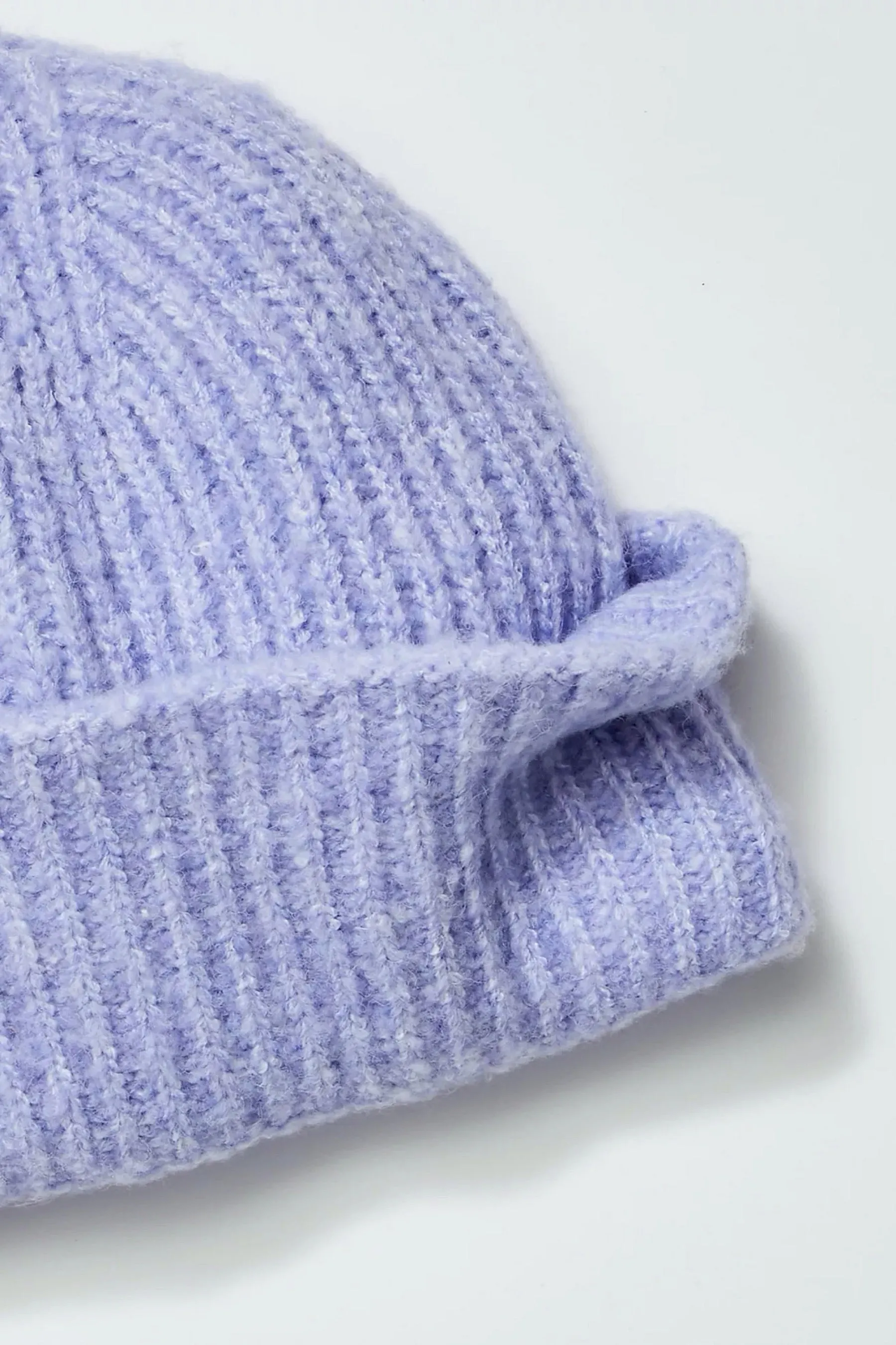 Periwinkle Marled Harbor Ribbed Beanie