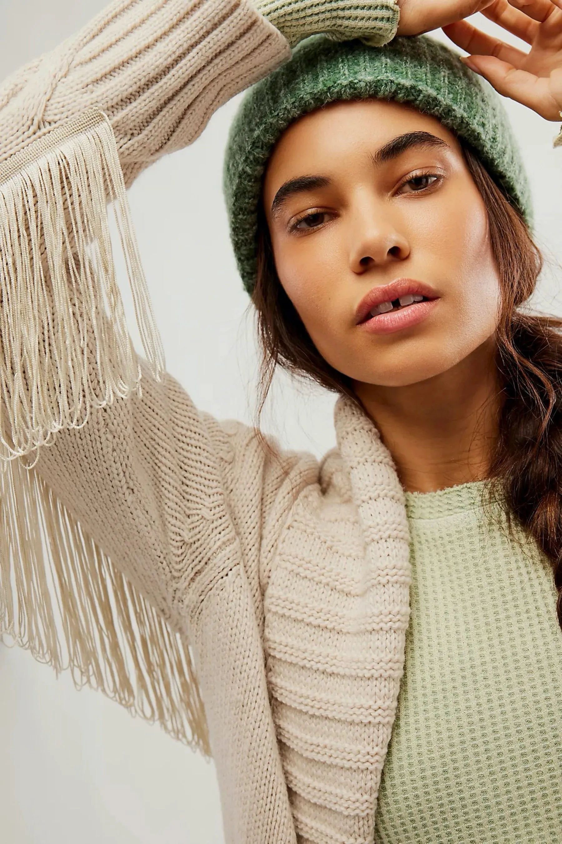 Pine Marled Harbor Ribbed Beanie