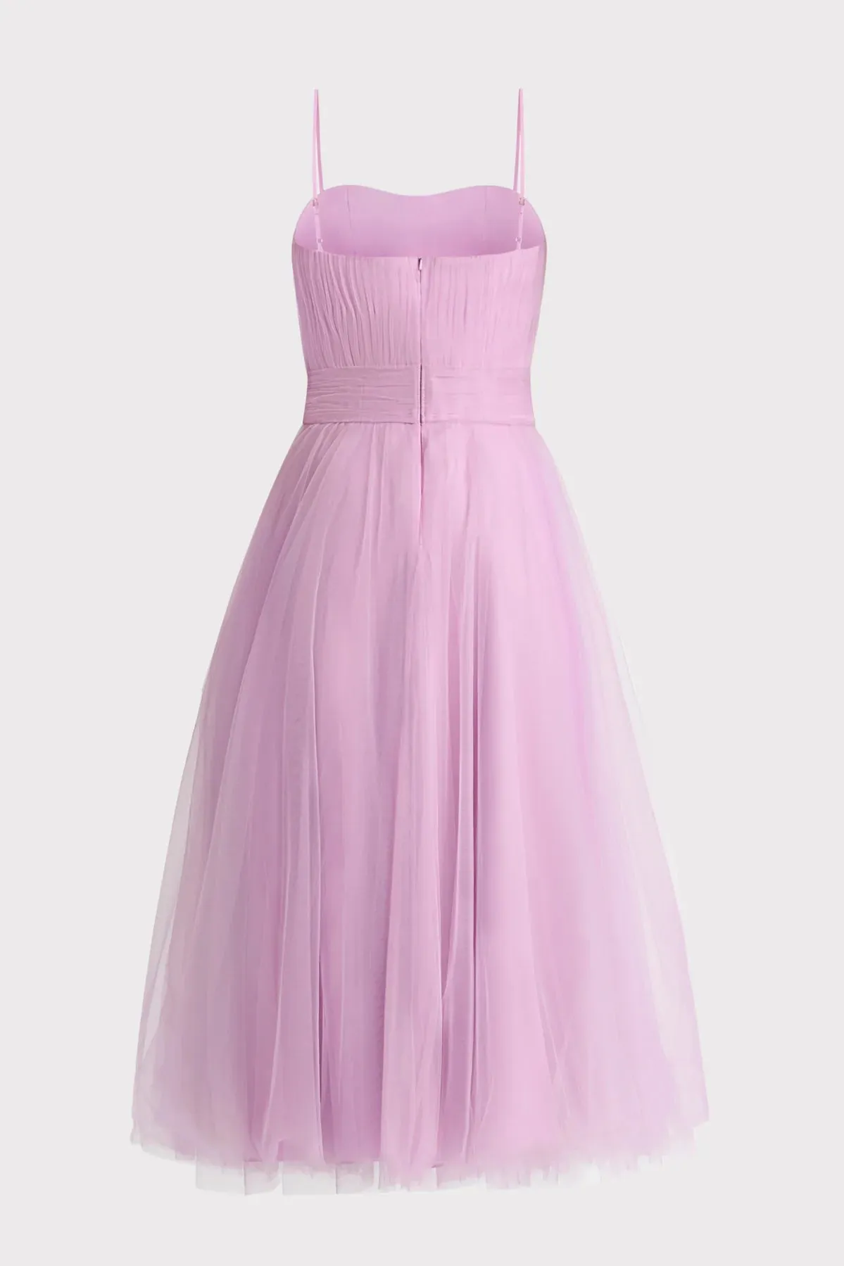 Pleated Tulle Dress - Lilac