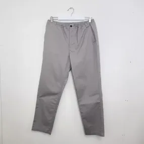 Preowned Polo Ralph Lauren Mens Chino Trousers Pants Size L Grey Logo Classic Fit Stretch