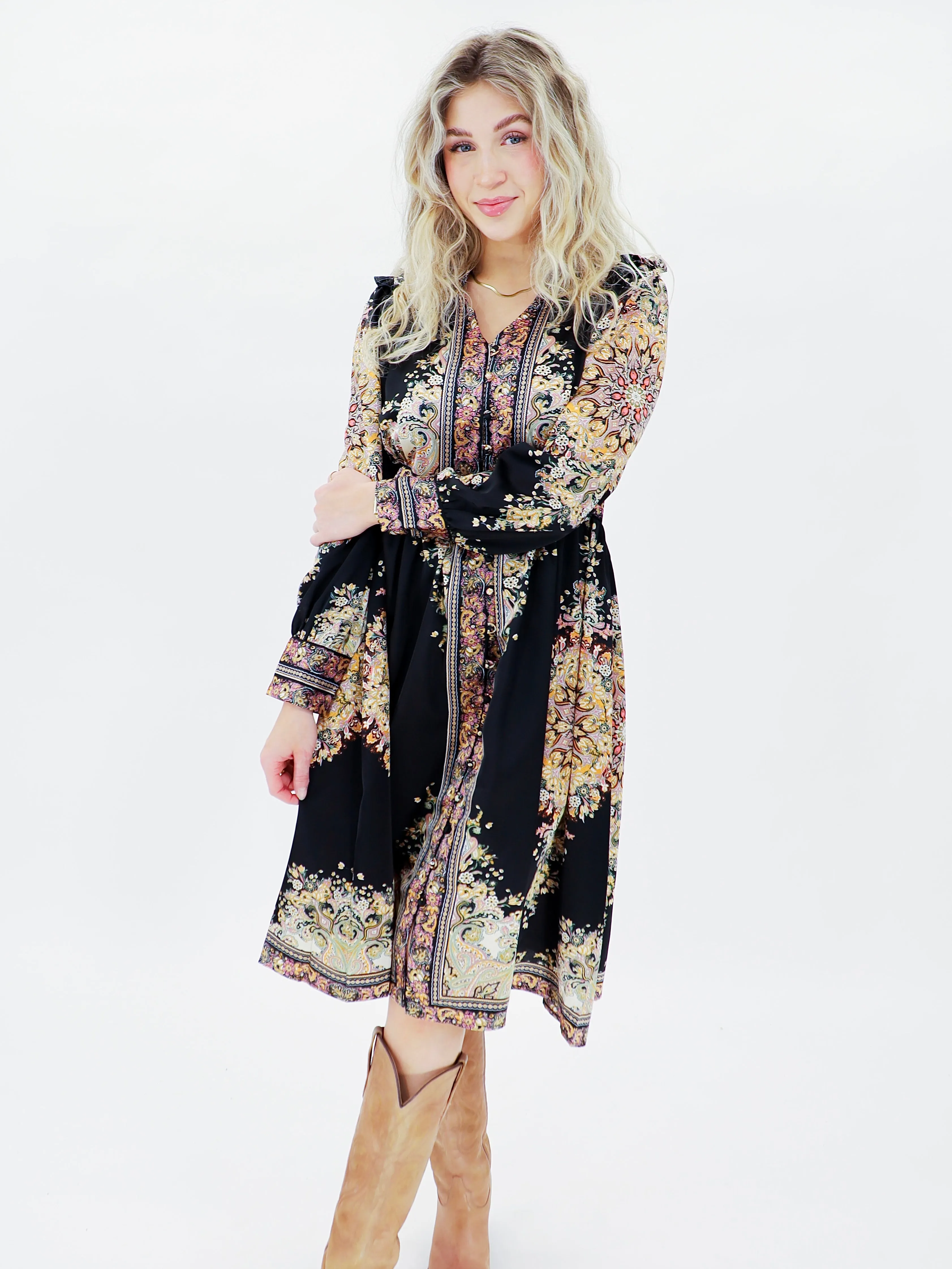 Printed In The Paisley Dress