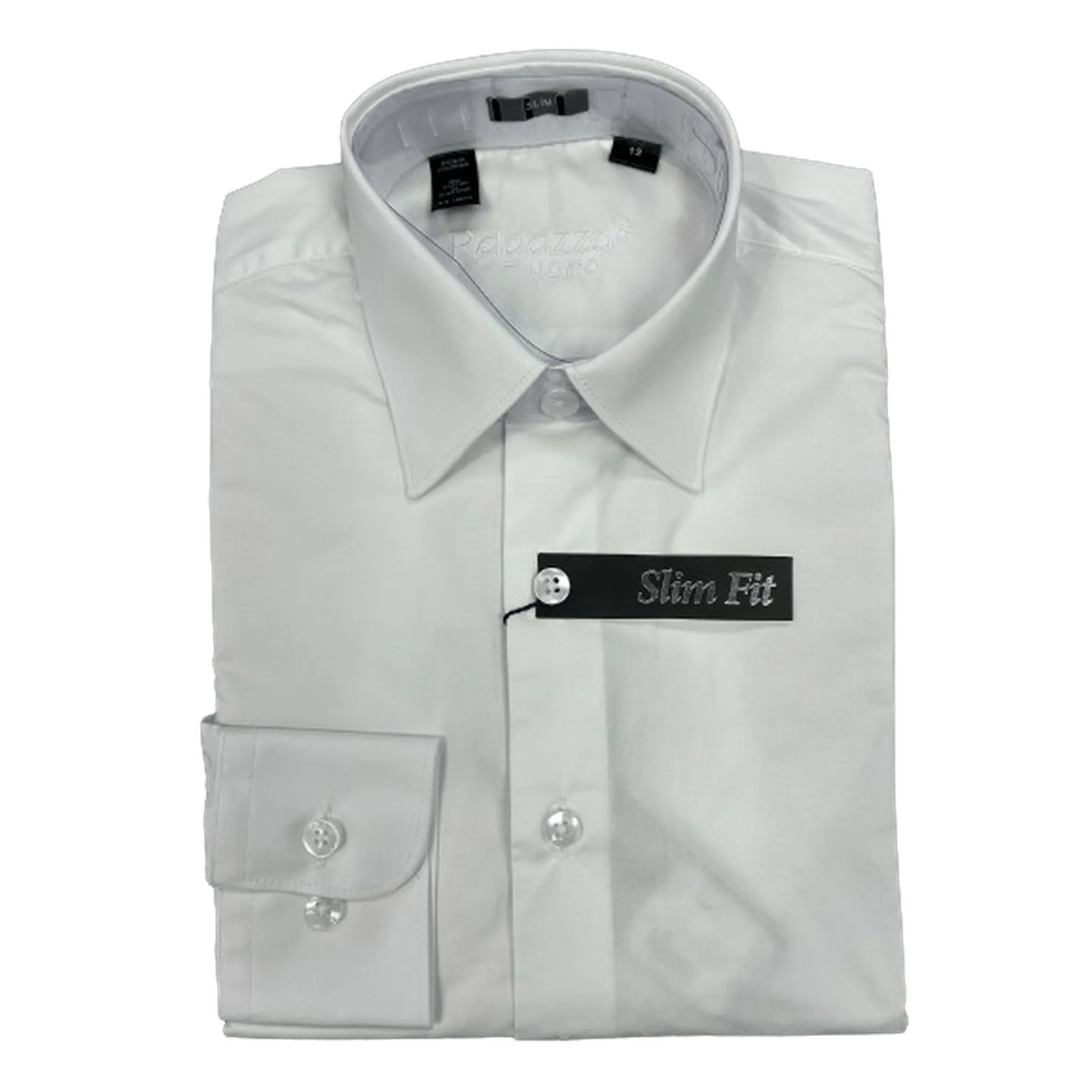 RAGAZZO: Stretch Slim Fit Boy's Dress Shirt