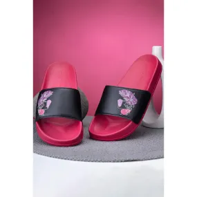 Red Tape Women's Lush Pink Sliders