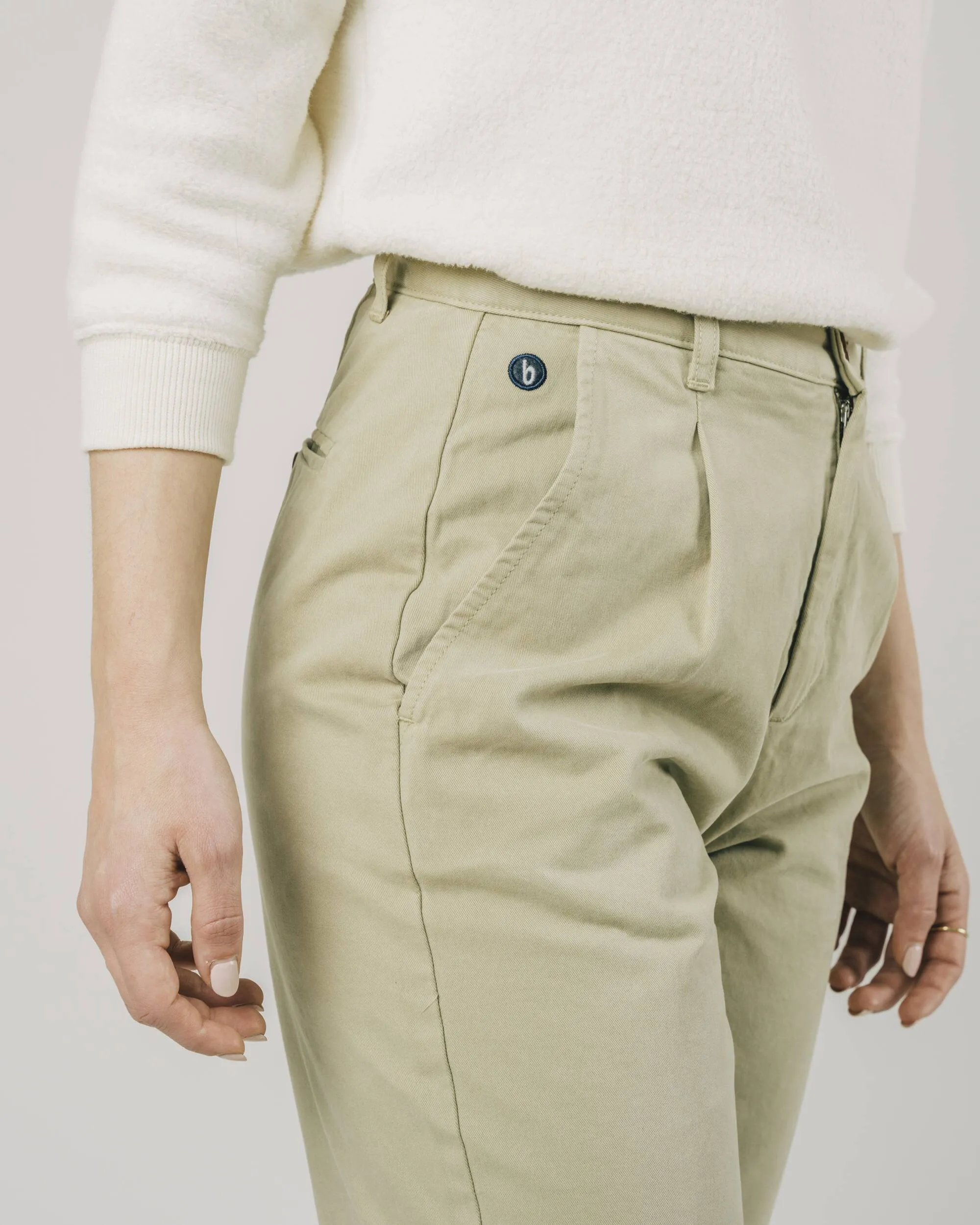 Regular Pleated Chino Beige