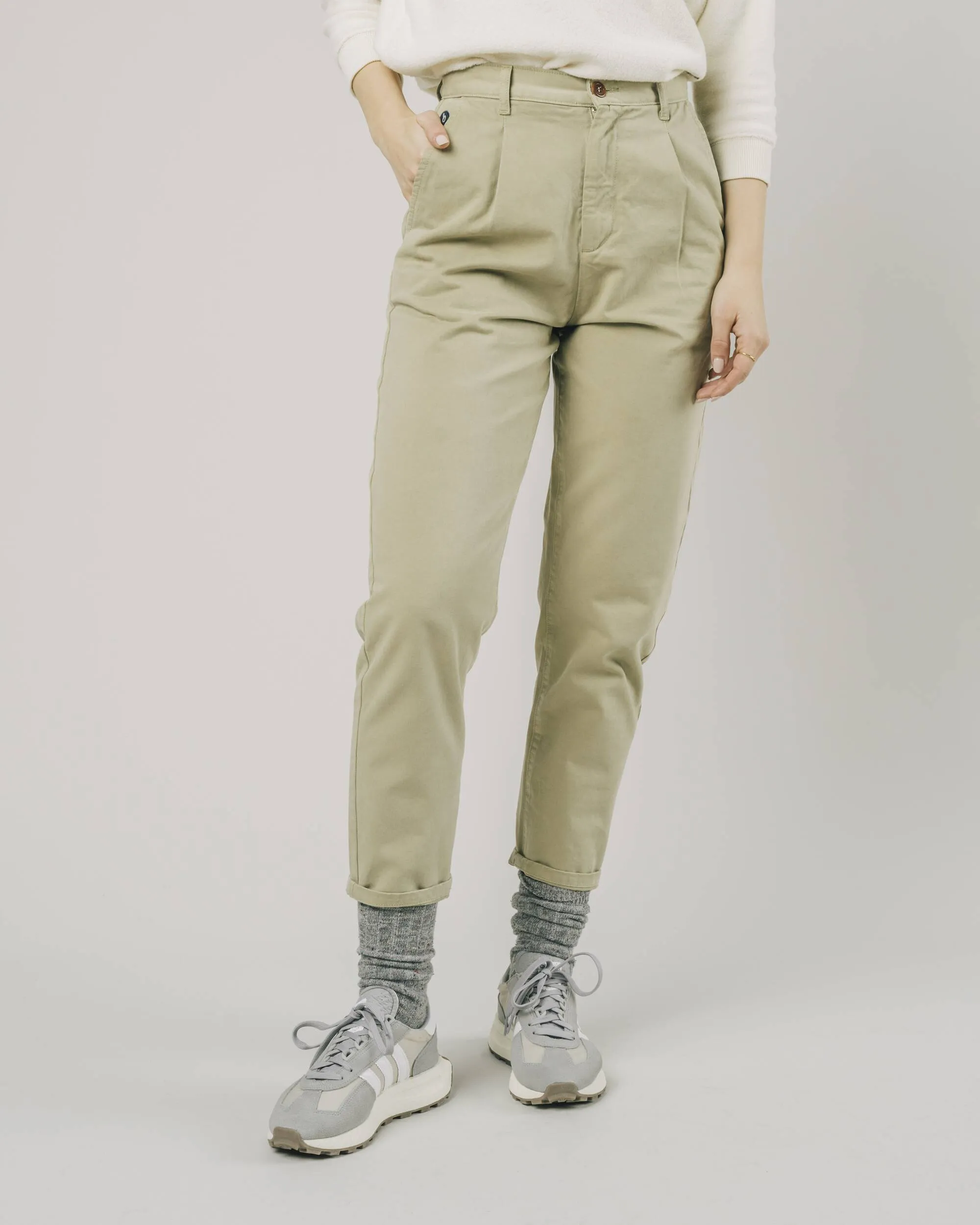 Regular Pleated Chino Beige