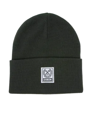 Ribbed Beanie - Pine Green