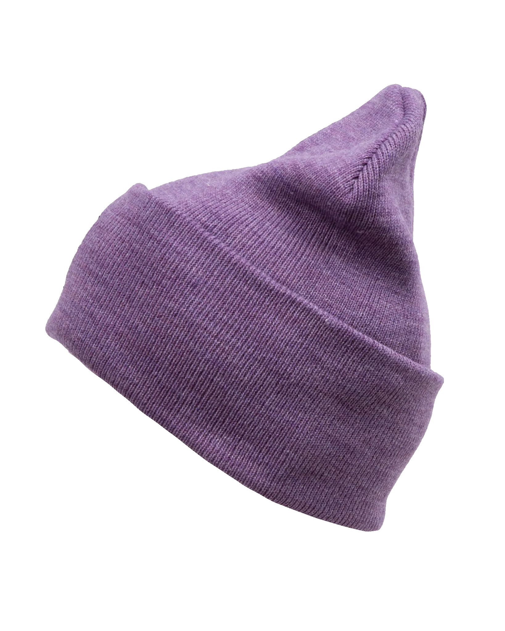 Ribbed Beanie - Purple