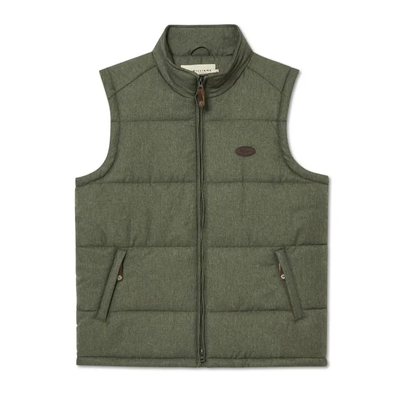 R.M.Williams Patterson Creek Mens Vest - Green Marle