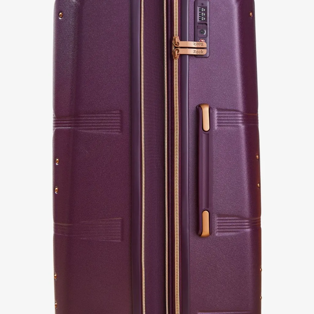 Rock Mayfair 77cm Large Hardsided Exp Luggage - Purple