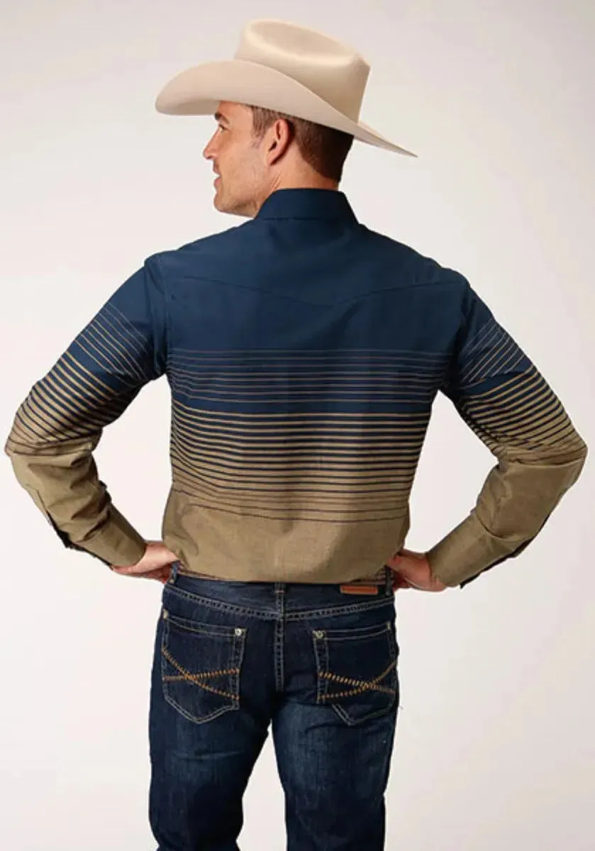 Roper Blue Horizon (Blue) - Men's Western Shirt