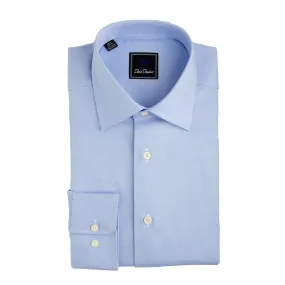 Royal Oxford Barrel Cuff Regular Fit Dress Shirt in Blue by David Donahue