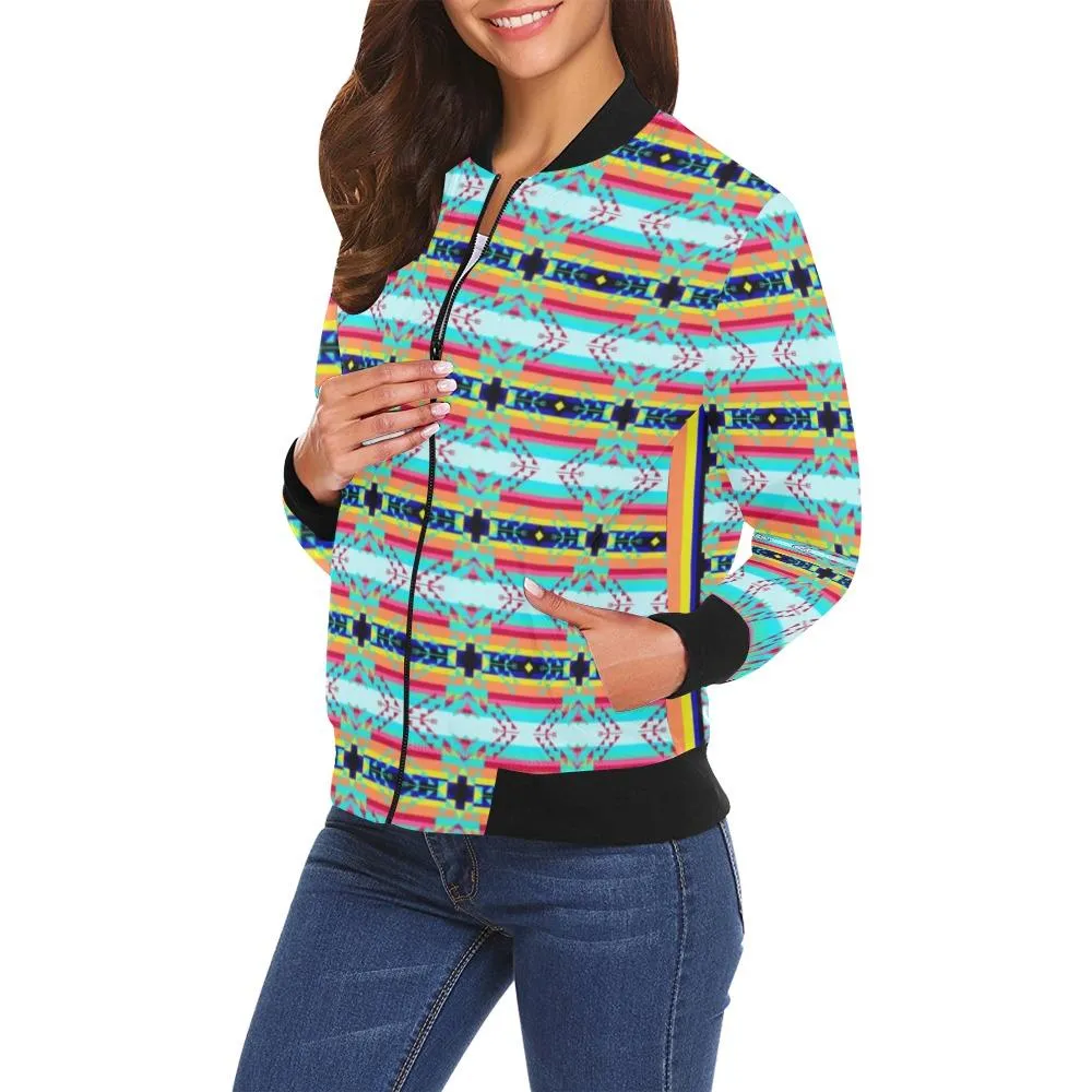 Sacred Spring Bomber Jacket for Women