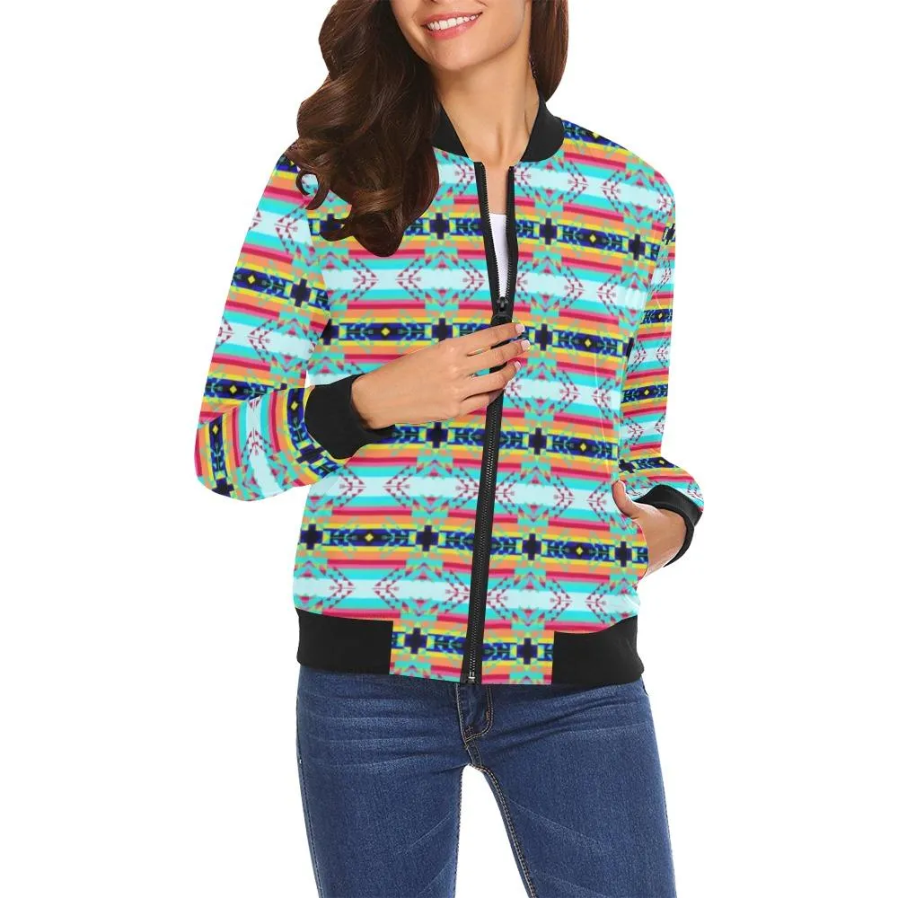 Sacred Spring Bomber Jacket for Women