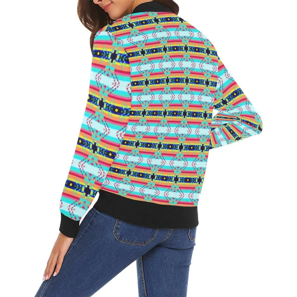 Sacred Spring Bomber Jacket for Women