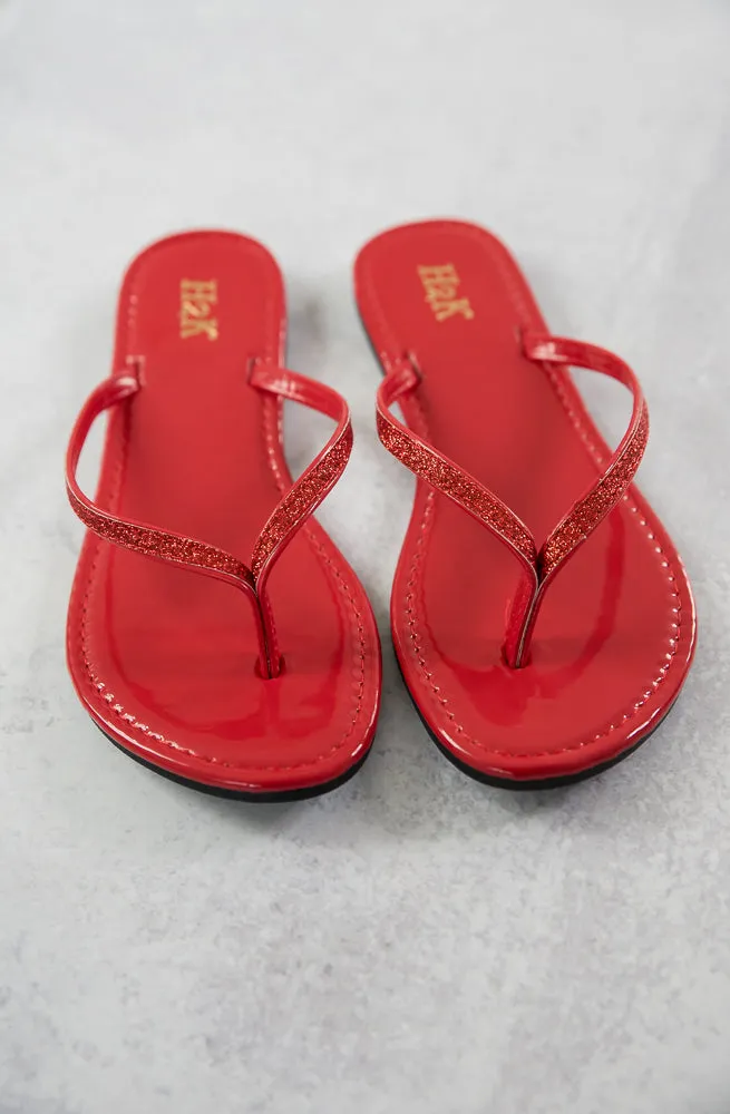 Sassy Sandals in Red [Online Exclusive]