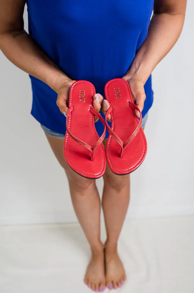 Sassy Sandals in Red [Online Exclusive]