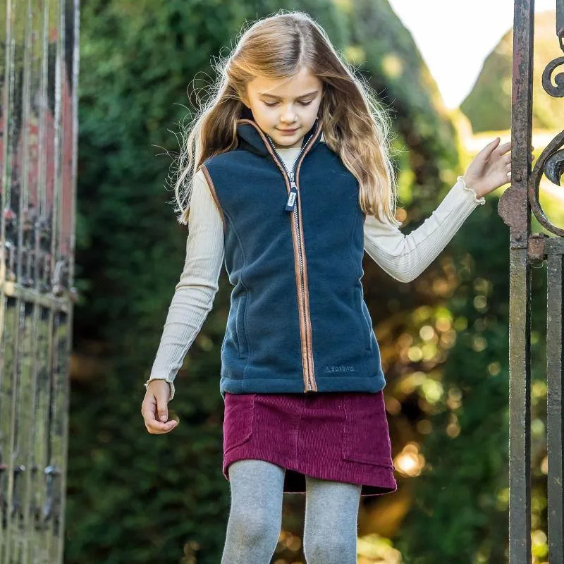 Schoffel Little Lyndon Girls Fleece Gilet - Navy