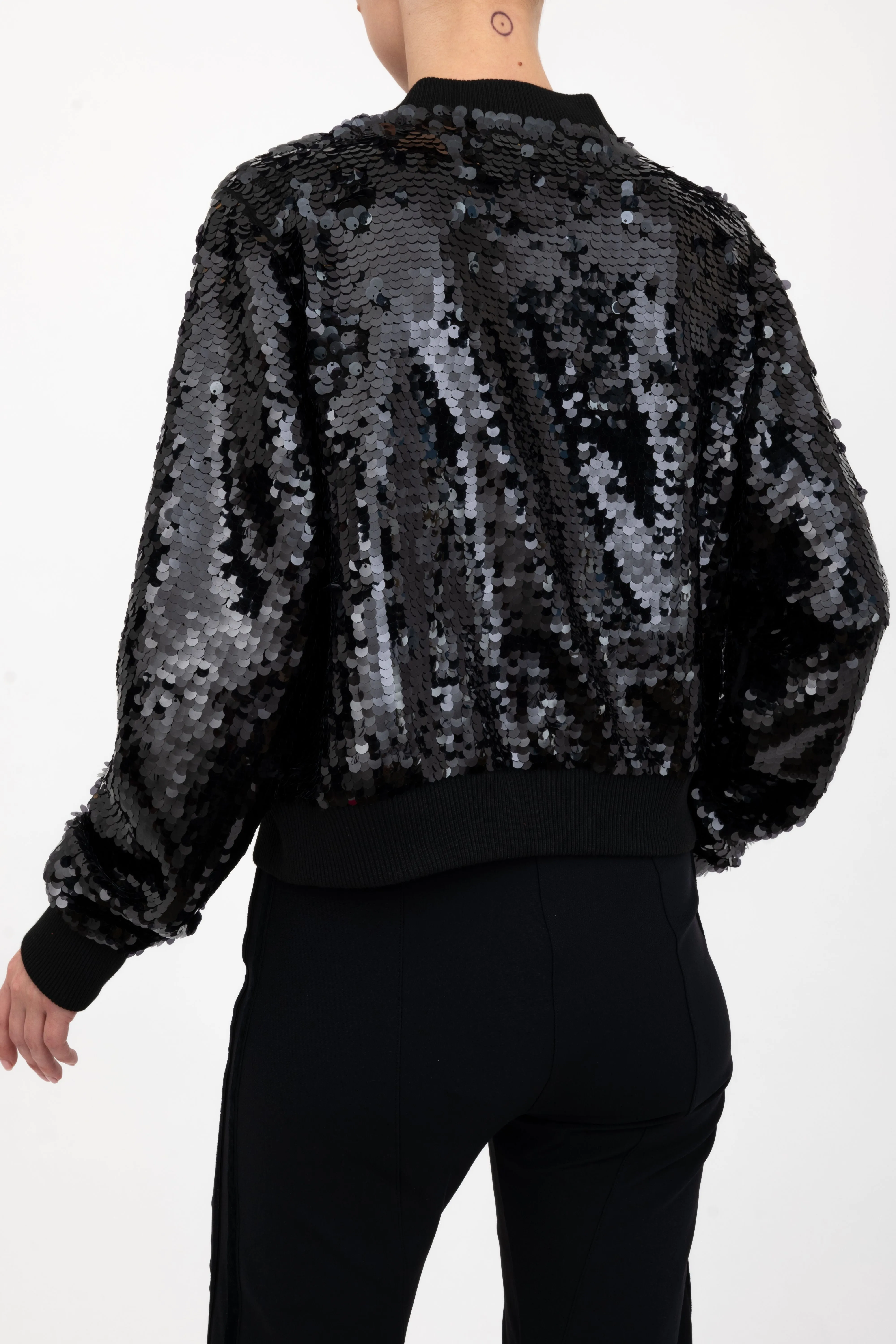 Sequins Bomber Jacket - AMARANTE H24