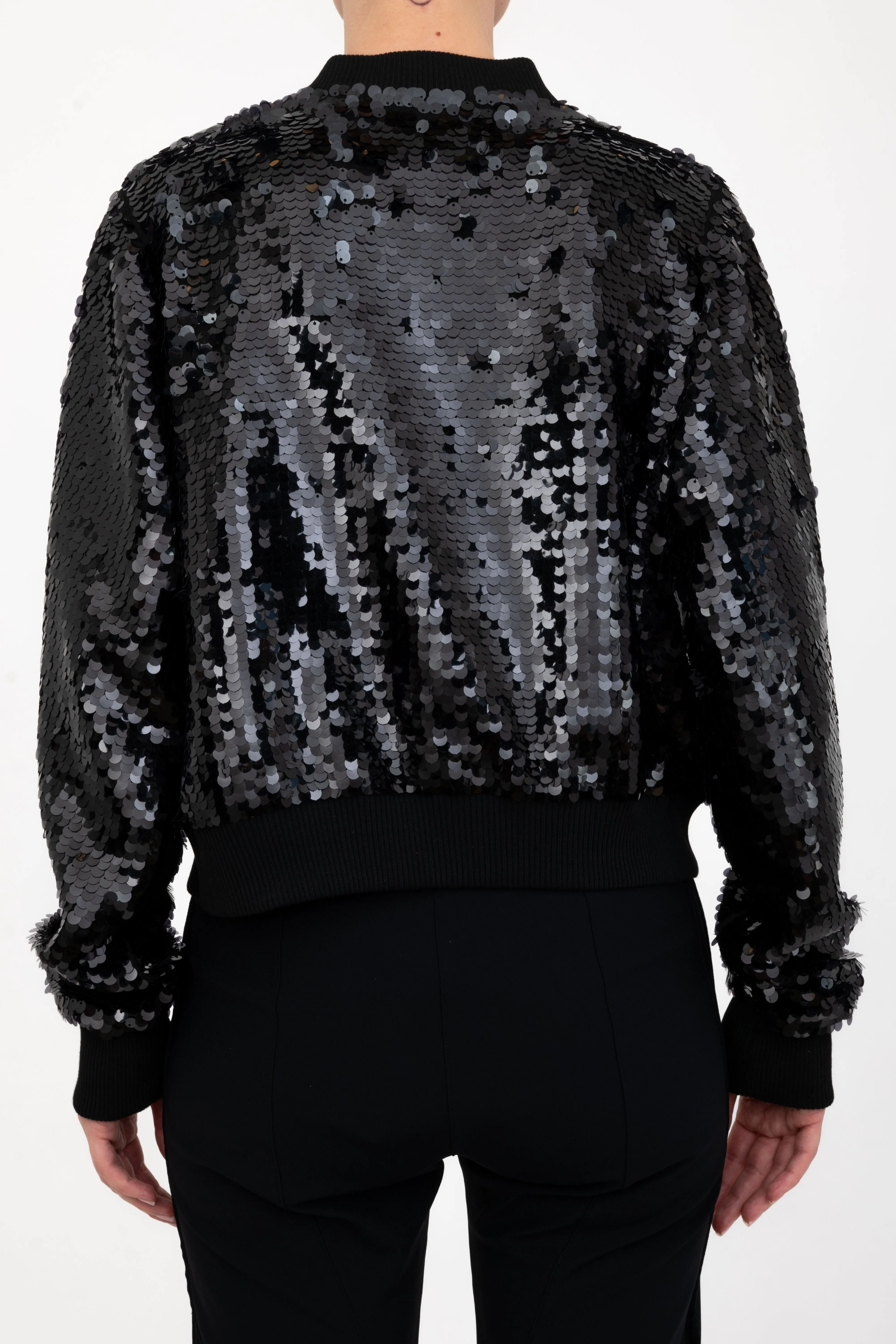 Sequins Bomber Jacket - AMARANTE H24