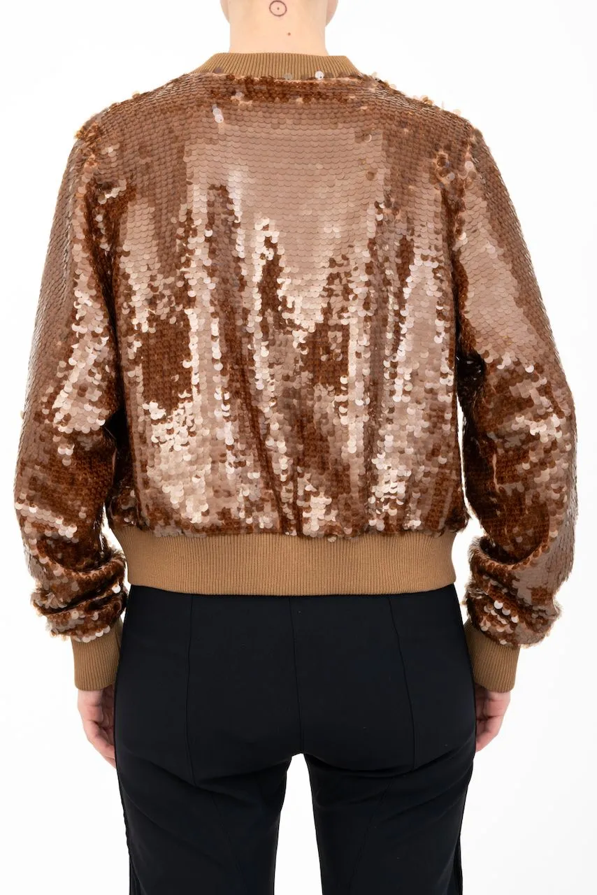 Sequins Bomber Jacket - AMARANTE H24