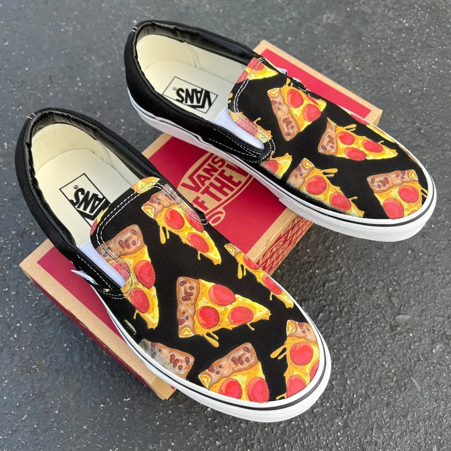 Slice O' Pizza Slip-Ons - Custom Pizza Slip Ons